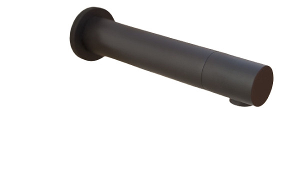 Benkiser Metrix Wandarmatur, Elektronik-Waschtisch-Ventil für Wandinstallation verdeckt in Ziegelwänden, Schwarz, 1992053-F02