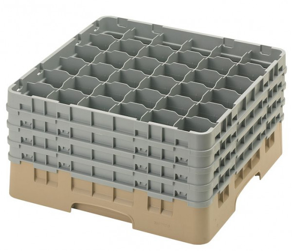 Cambro Spülkorb mit 36 Fächer Camrack® 23,8 cm Beige, 36S900184