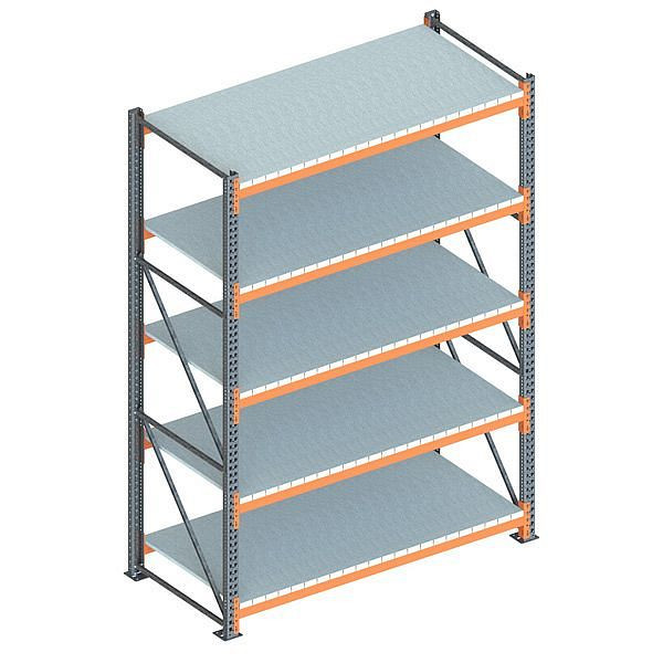 Meta Großfachregal GR 3300x2225x1100 mm, verzinkt/RAL 2001, 200188567