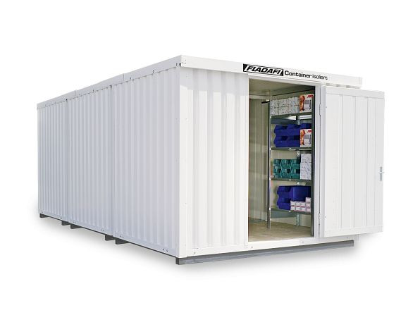 FLADAFI Materialcontainer-Kombination, IC Pro 1360, isoliert, mit isoliertem Boden, Doppelflügeltür (asymmetrisch) auf der 3 m Seite, F2223310201