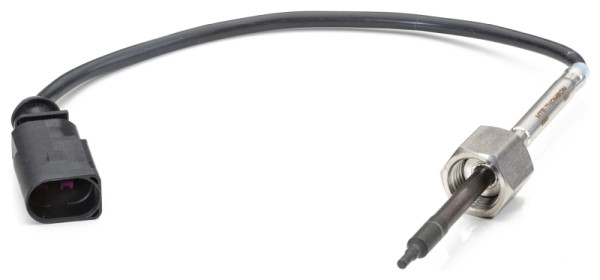 HELLA Sensor, Abgastemperatur, 2-polig, geschraubt, Kabel: 220mm, 6PT 014 494-161