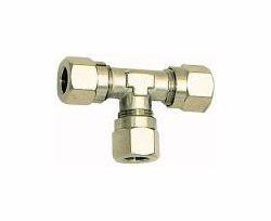 Riegler T-Verschraubung, allseitig Rohranschluss, 112045