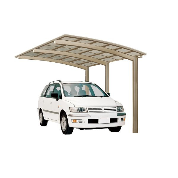 Ximax Aluminium Carport Portoforte Typ 110 Sonderbreite XL Edelstahl-Look, 79082