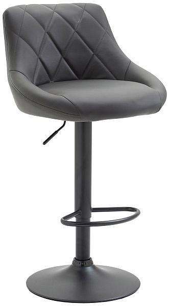 CLP Barhocker Lazio Kunstleder schwarz, grau, 321755