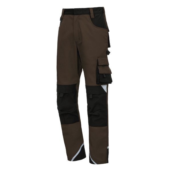 NITRAS MOTION TEX PLUS, Arbeitshose, lang, Größe: 24, Farbe: braun, VE: 10 Stück, 7617-24