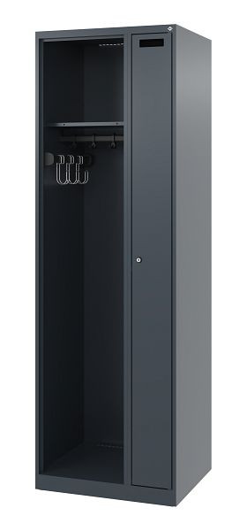 C+P Feuerwehrspind Evolo, Modell KOMBI, 2 Abteile, H1850xB600xT500 mm, Anthrazit, 0494015-14 S10001