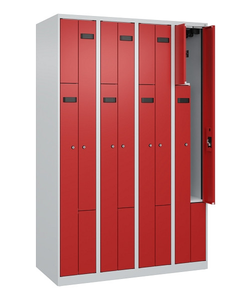 C+P Z-Spind Evolo PLUS, 8 Fächer, 1850x1200x500mm, 7035/3000, Zylinderschloss, 049003-408 S10030