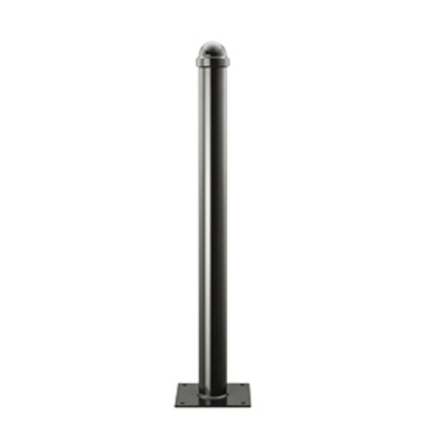 Stein HGS Stilpfosten Ø 76 mm aus Aluminium, Helmkopf, zum Einbetonieren, 13334-1