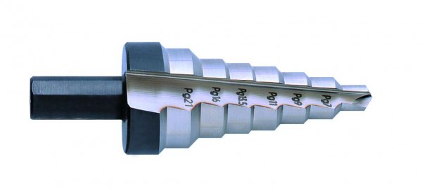 EXACT Stufenbohrer ROTASTOP, HSS 6-36 mm Spirale mit Kantenbr. 7005