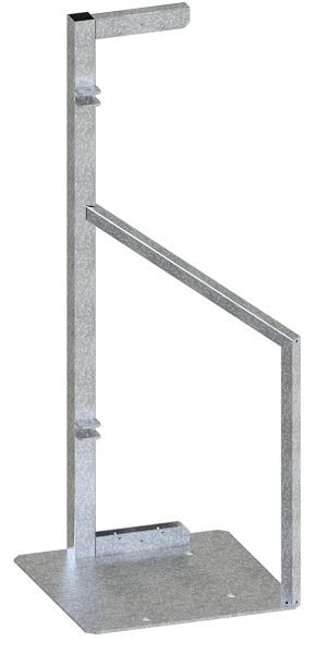Schake Torpfosten links für Holzbauzauntor, verzinkt, 3B161TPL