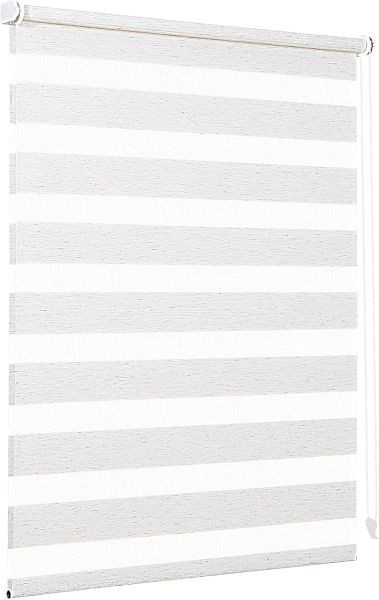 Sekey Doppelrollo Klemmfix ohne Bohren für Fenster, Jalousie Sonnenschutz, 130 x 150 cm, Leinen, BL-2437