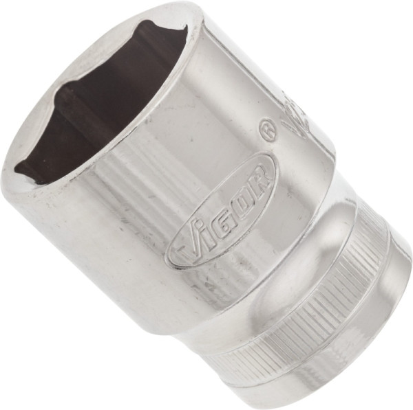 VIGOR Steckschlüsseleinsatz, Vierkant hohl 12,5 mm (1/2 Zoll), Außen-Sechskant Profil, 22 mm, V2568N