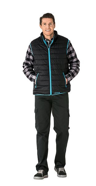 Planam Outdoor Lizard Weste, schwarz/blau, Größe XXL, 3698060
