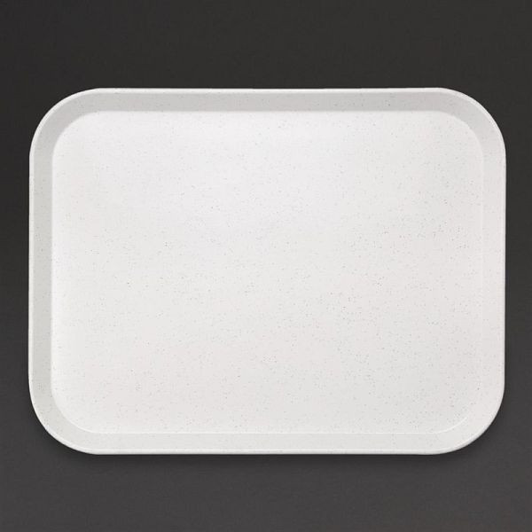 Olympia Kristallon Serviertablett helle Granitoptik 45,7 x 35,6cm, GF241