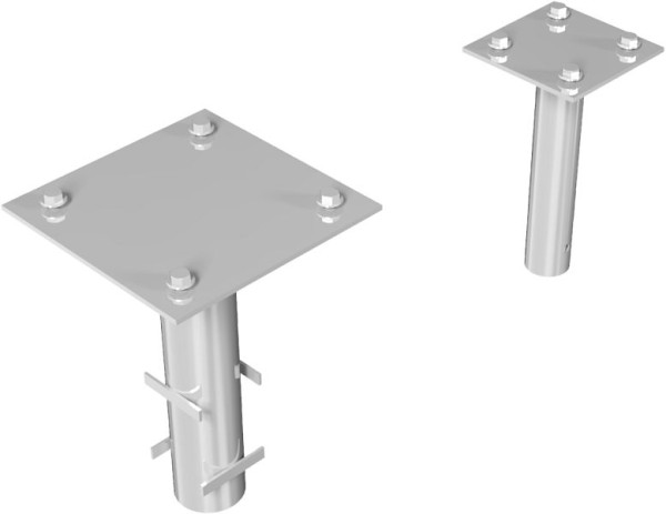 Schake Satz Bodenhülse zum Einbetonieren für Haupt- und Auflagepfosten, 411_92