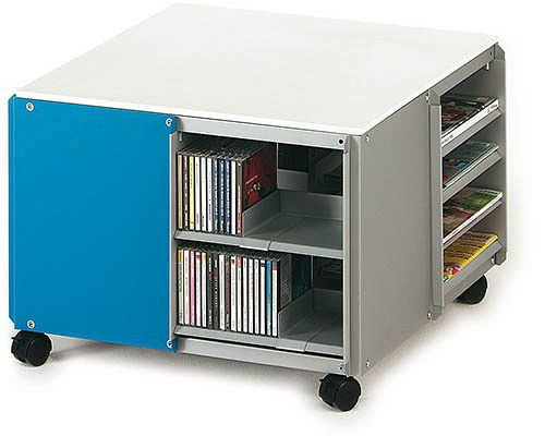 Bedrunka+Hirth Kubik-1, Maße in mm (BxTxH): 620 x 620 x 445, 4 x Lenkrolle, davon 2 x mit Feststeller, Ø 50 mm, 86.1000