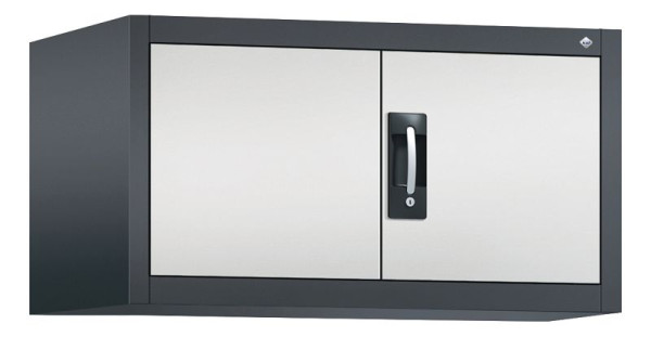 C+P Aufsatzschrank Acurado, H500xB930xT600mm, Farbe: Schwarzgrau / Lichtgrau, Muldengriff, 9294-000 S10020