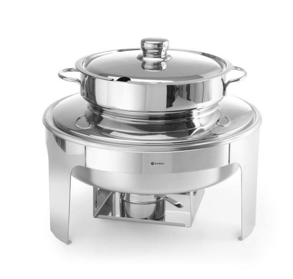 Hendi Suppen Chafing Dish, Spiegelglanz, 10 L, ØxH: 420x380 mm, 470244