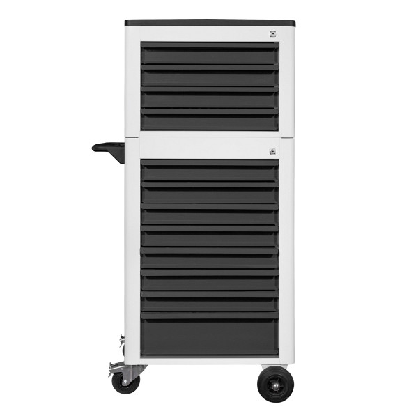 ADB Werkstattwagen BASIC mit Werkzeugtruhe, 12 Schubladen RAL 7035/7016, 21089