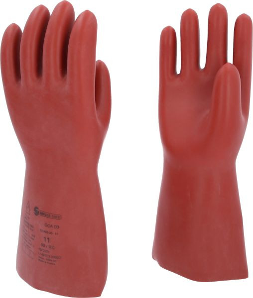 KS Tools Elektriker-Schutzhandschuh mit mechanischen und thermischen Schutz, Größe 11, Klasse 00, rot, 117.0085