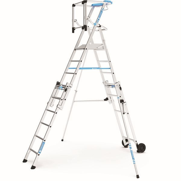 ZARGES ZAP Masterflex S - Teleskop-Plattformleiter 9 Stufen, Stufentiefe: 30 mm, 41219