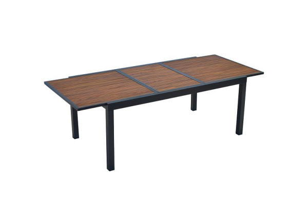 Merxx Paxos Ausziehtisch, 180 (240) x 100 cm, Aluminium und FSC Akazienholz, 22012-217
