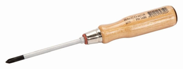 Bahco Schraubendreher, Holzgriff, PH-1, 180 mm, 9778-1, 7314151793524