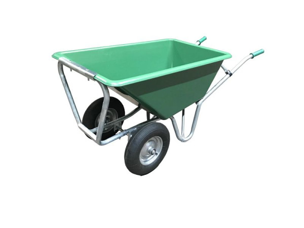 Foxwinkel Großmulden-Schubkarre "Joker" 170 Liter Kunststoffmulde mit 2 Lufträdern Kugellager, J 1702, 2030176