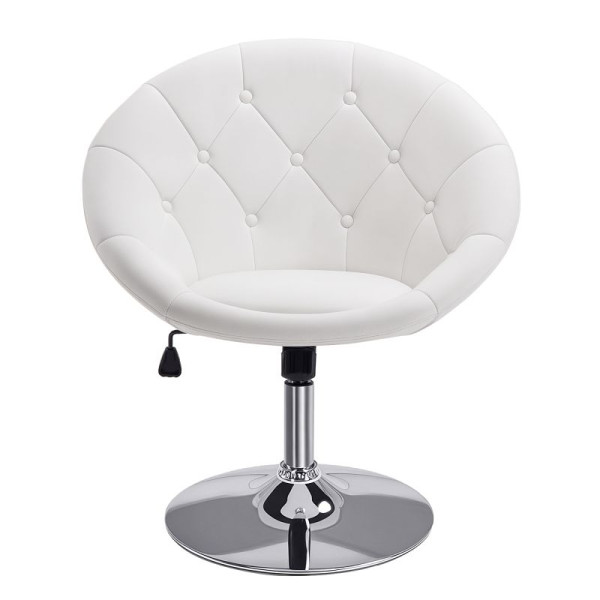 HOMCOM Sessel Wohnzimmer Loungesessel Relaxsessel mit Stahlbasis Lesesessel aus Kunstleder, 833-357WT