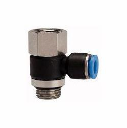 Riegler L-Steckverschraubung, drehbar, Innen- und Außengewinde zylindrisch, mit O-Ring (NBR), 109449