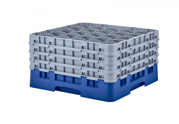 Cambro Spülkorb mit 25 Fächern Camrack® 23,8 cm maximale Höhe, Farbe: Blau, 25S900168