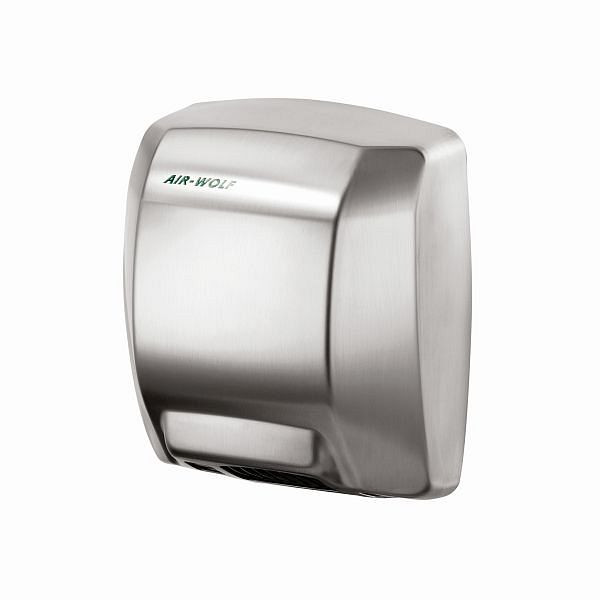 Air Wolf Händetrockner, Serie S, H x B x T: 325 x 276 x 164 mm, Edelstahl gebürstet, 10-520