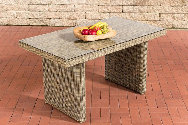 CLP Esstisch La Gomera 140 Klarglas, natura, 211539926