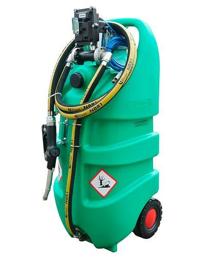 DENIOS Mobile Tankanlage Typ Caddy für Benzin, 110 Liter, mit 12-V-Elektropumpe, ATEX, 252254