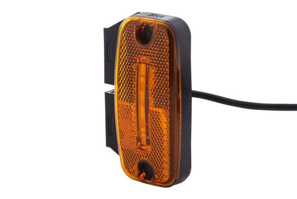 HELLA Seitenmarkierungsleuchte, LED, 24V, Schraubanschluss/Anbau, gelb, LED-Lichtfarbe: gelb, 4530mm, 2-polig, seitlicher Anbau, 43 mm, 2PS 345 600-031
