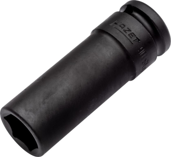Hazet Schlag-, Maschinenschrauber Steckschlüsseleinsatz, Sechskant, Vierkant hohl 12,5 mm, 19 mm, Radmontage, Extra schlank, lang, 901SLG-19
