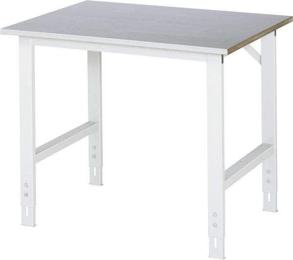 RAU Arbeitstisch Serie Tom (Grundtisch), B1000 x T800 x H760-1080 mm, 06-625ES80-10.12