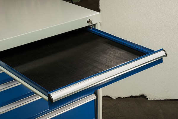 KLW Riefengummi-Einlage, schwarz in Schublade SMB-RGS- passend (Schrankbreite 1439 mm) B: 1324 mm, T: 610 mm, Dicke: 3,00 mm, SMB-RGS
