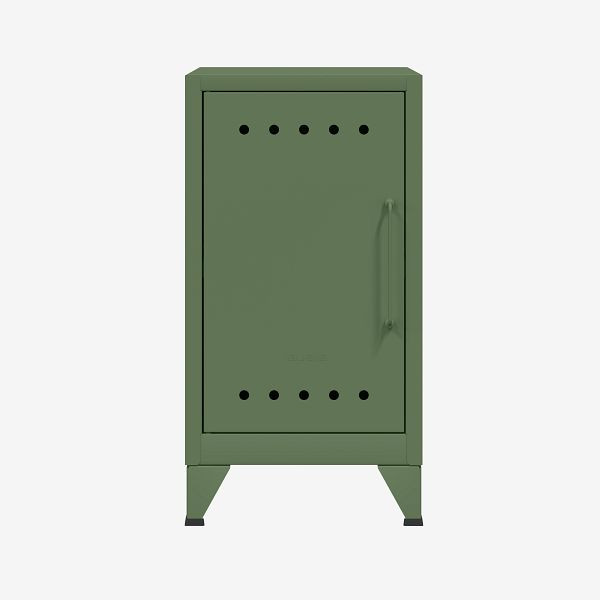 Bisley Fern Mini Ablageschrank, linksseitig öffnend, mit festem Fachboden, olivgrün (623), FERMINLH623