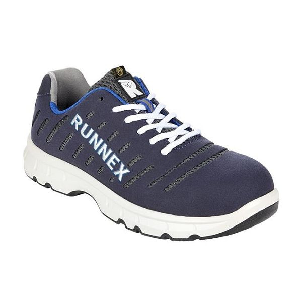 RUNNEX S1P-ESD-Sicherheitshalbschuhe FlexStar, blau/weiß/grau, Größe: 48, VE: 1 Paar, 5173-48