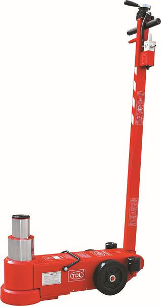 TDL 2-stufiger lufthydraulischer Heber Tragkraft 80.000 / 40.000 kg, Inkl. 3 Adapterstücke, AJ-80T2C