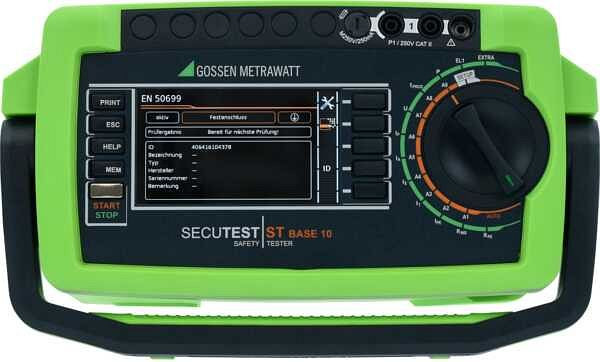 Gossen Metrawatt Gerätetester-Set mit Prüfsequenzen für EN 50678, EN 50699, EN 60974-4 und EN 62353, SECUTEST LEMONGREEN, M708E