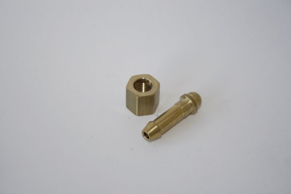 ELMAG Schlauchtülle mit Überwurfmutter, IG 1/8',6 mm, Messing, 42361