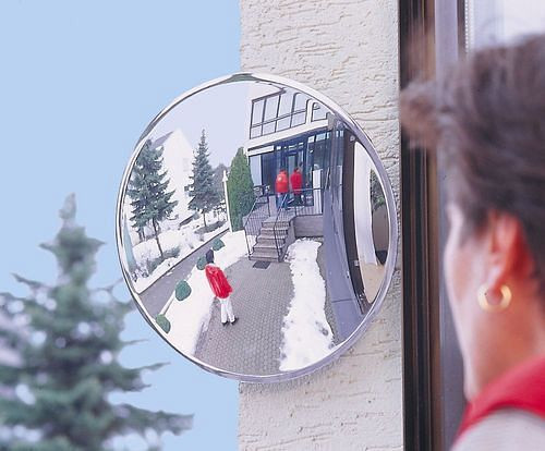 Moravia Spion-Spiegel, aus Acrylglasglas für Innen- und geschützte Außenbereiche, Ø: 500 mm, 311148