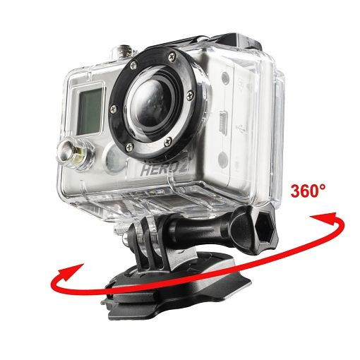 Mantona 360° Befestigungsplatte 3M für GoPro, 1020237