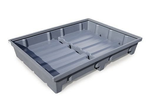 DENIOS Regalwanne Typ RWP 18.4 aus Polyethylen (PE), für Regale mit Fachbreite 1800 mm, 201370