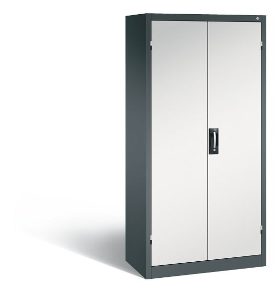 C+P Büro-Drehtürenschrank Acurado, H1950xB930xT500 mm, Anthrazit/Lichtgrau, 9280-05 S10080