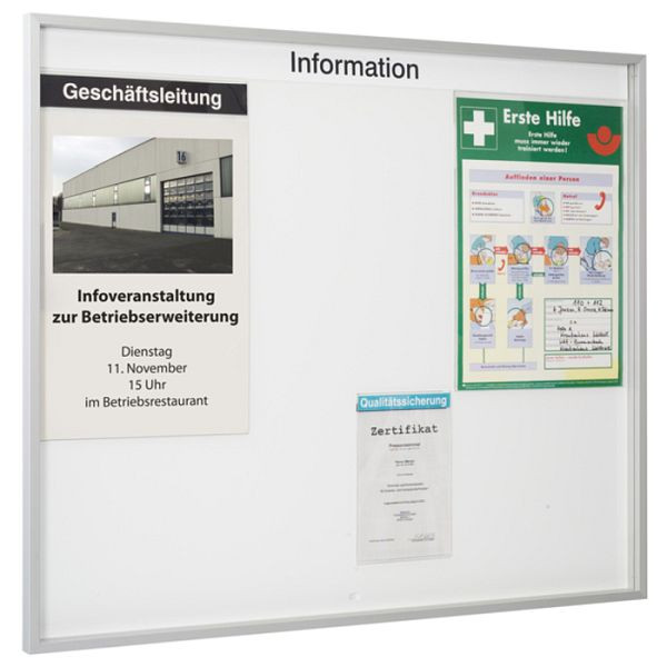 Stein HGS ORGASTAR Tafeln, Super-Tafel L, 1350x1150mm, 1310x1110mm, mit Glasschiebetüren (ESG),abschließbar, 103400168