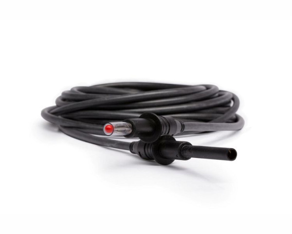 ELMAG Verlängerung zu Massekabel schwarz Ø4mm x 4 Meter, Bananenstecker auf Bananenkupplung zu CleanMaster RW/UNO, 58508