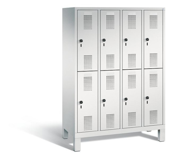 C+P Spind Evolo, 8 Fächer, H1650xB1190xT500 mm, Grau, 483106-40 S10045